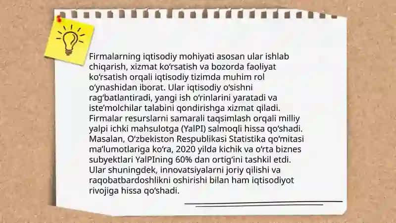 Firmaning iqtisodiy mohiyati 3