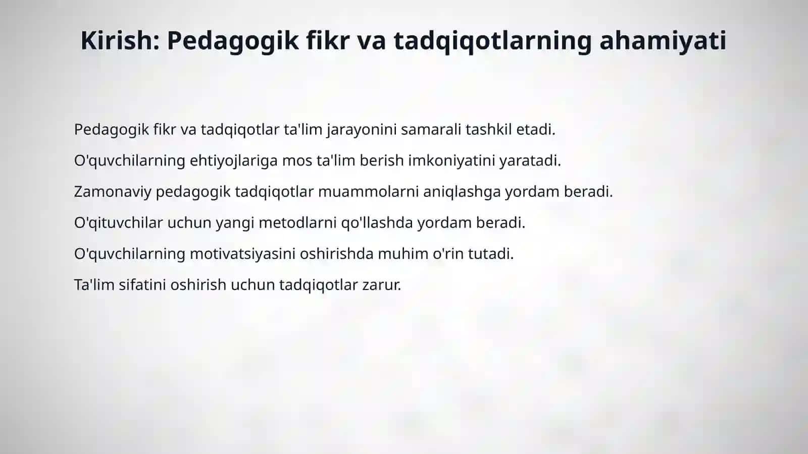 O’qitishda pedagogik fikr va tadqiqotlar. 3