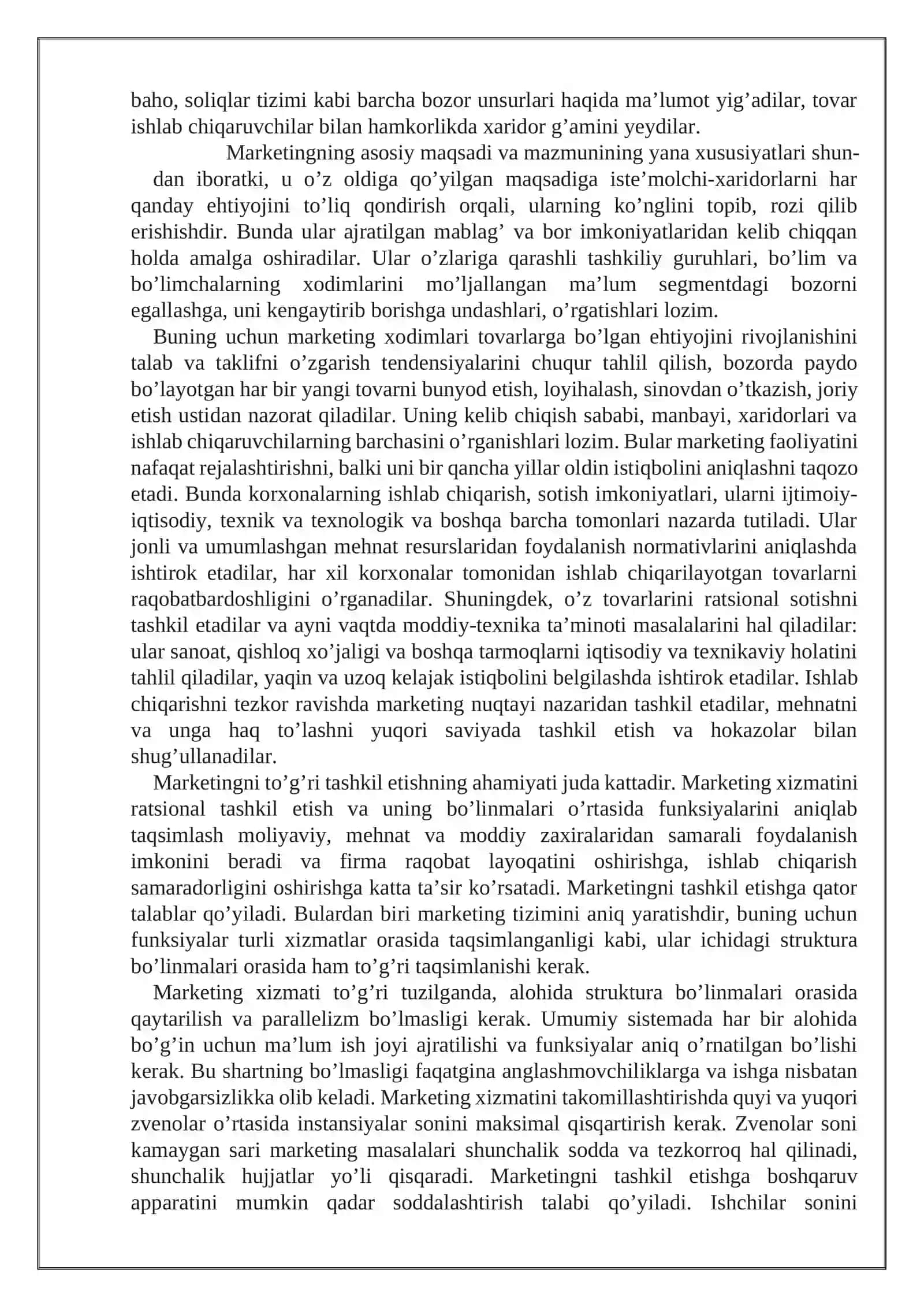 Marketingni tashkil etish tizimi 3