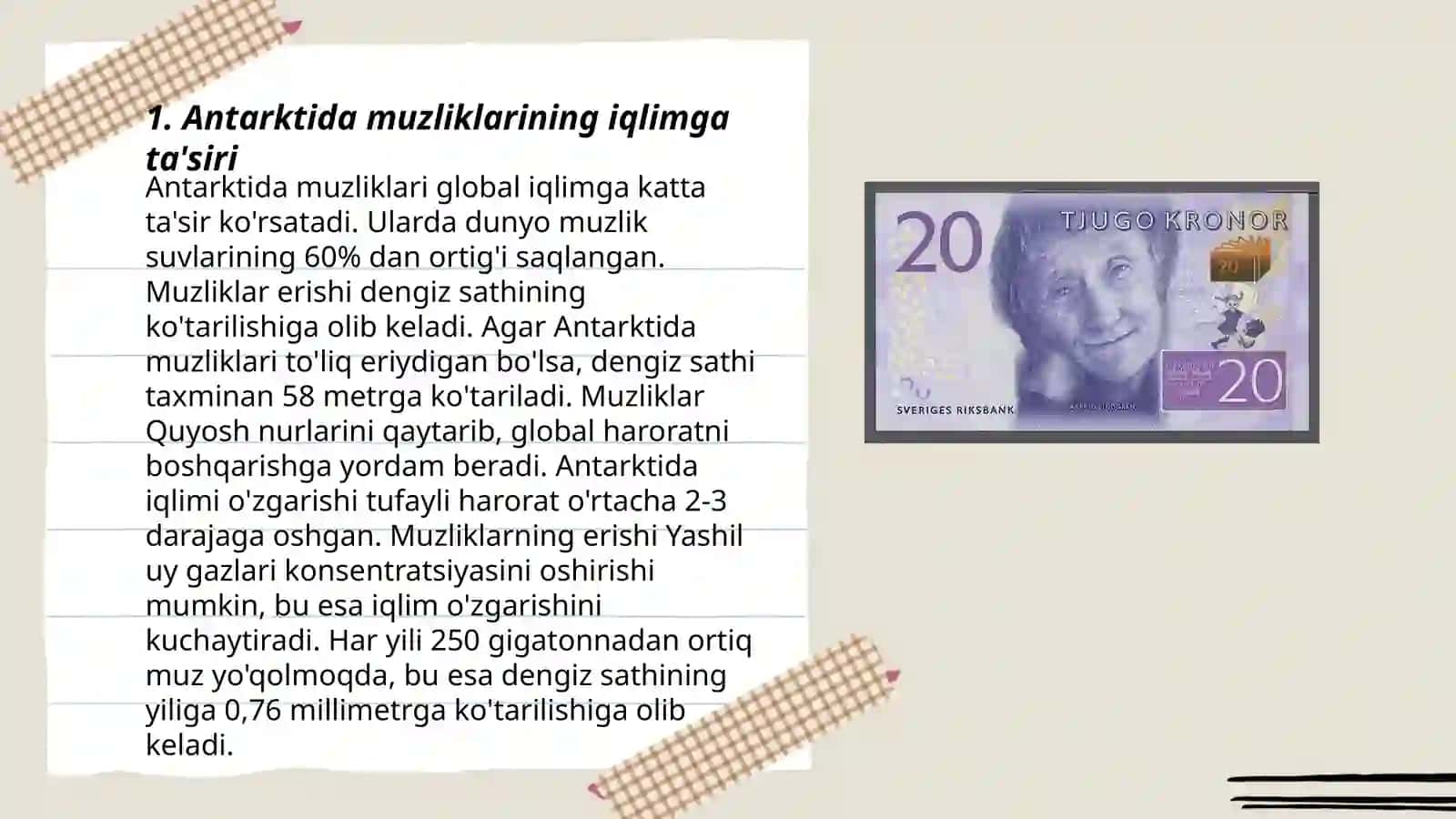 Antarktida tabiatini yer shari iqlimiga tasiri 3