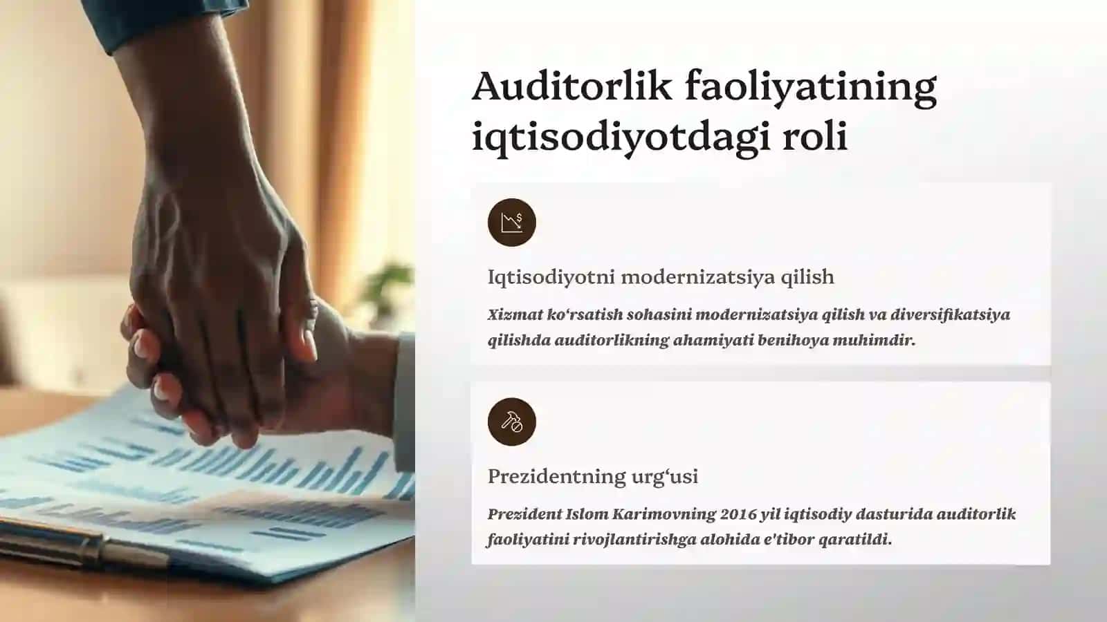 Auditorlik tashkilotlari va axborot-maslahat xizmatlarini tashkil etish 3