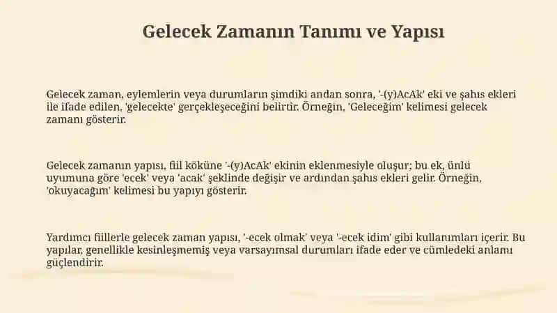 Gelecek Zaman 3