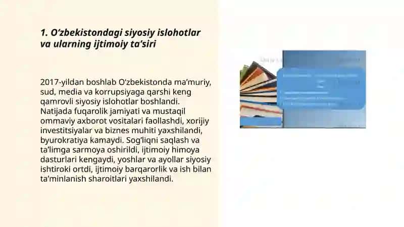 Oʻzbekistondagi ijtimoiy-siyosiy vaziyatlar 3