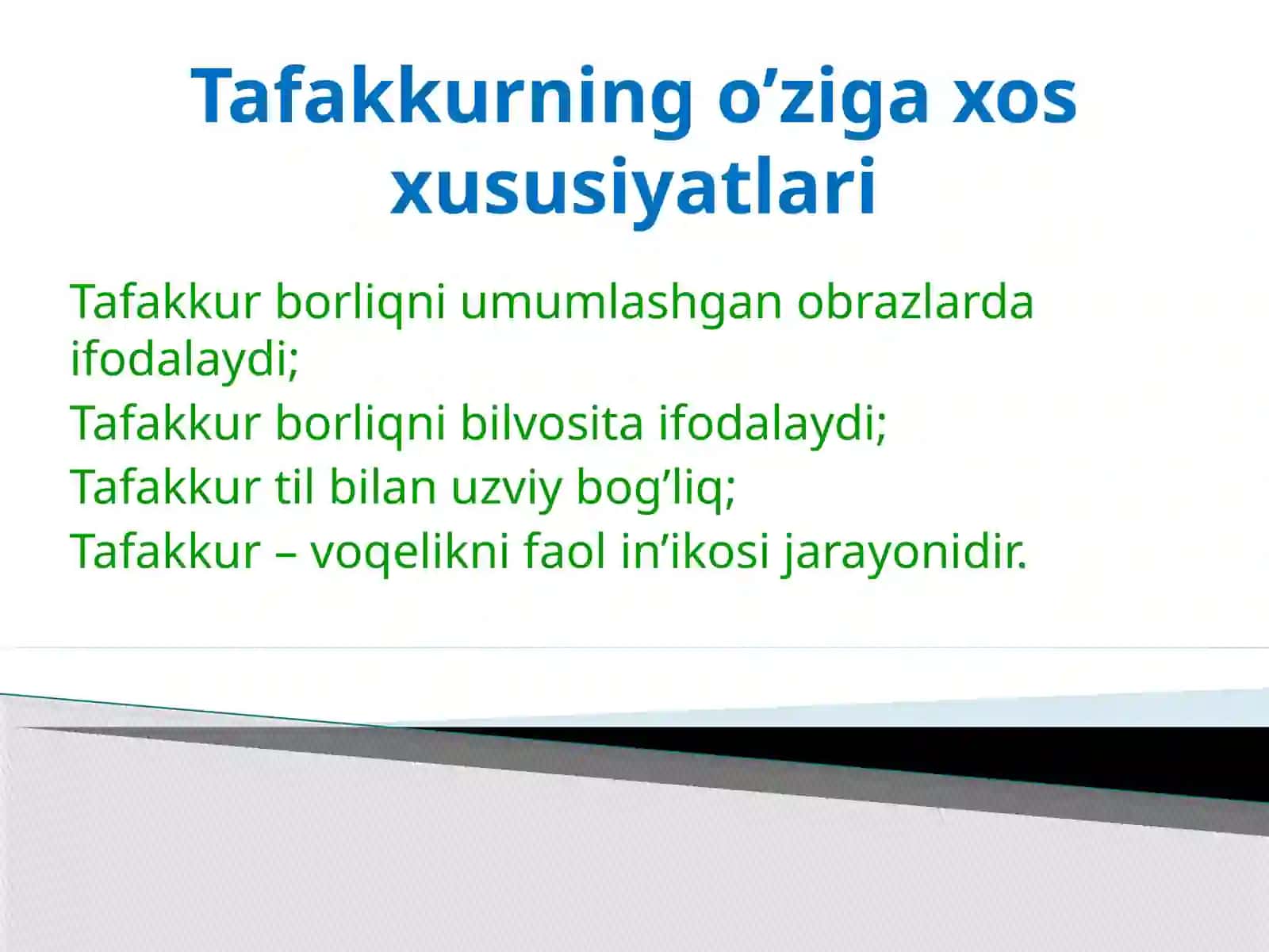 Mantiq tafakkur shakllari va qonunlari 3