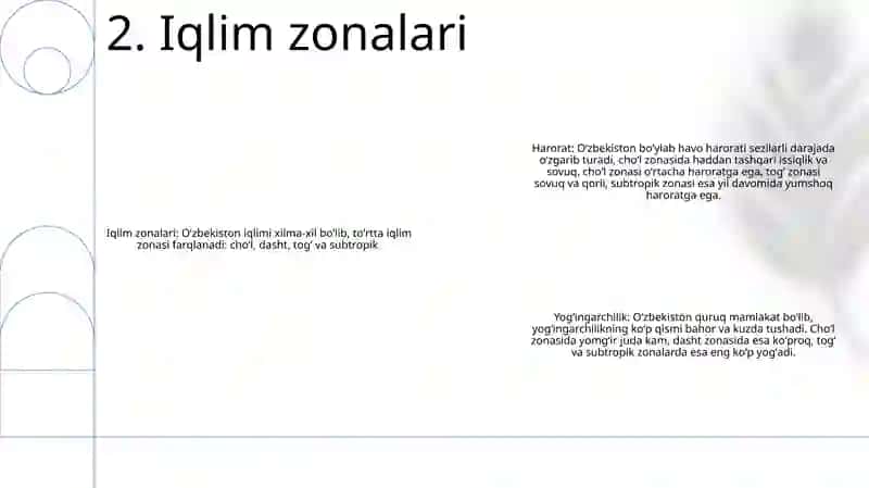 Oʻzbekiston Iqlimi 3