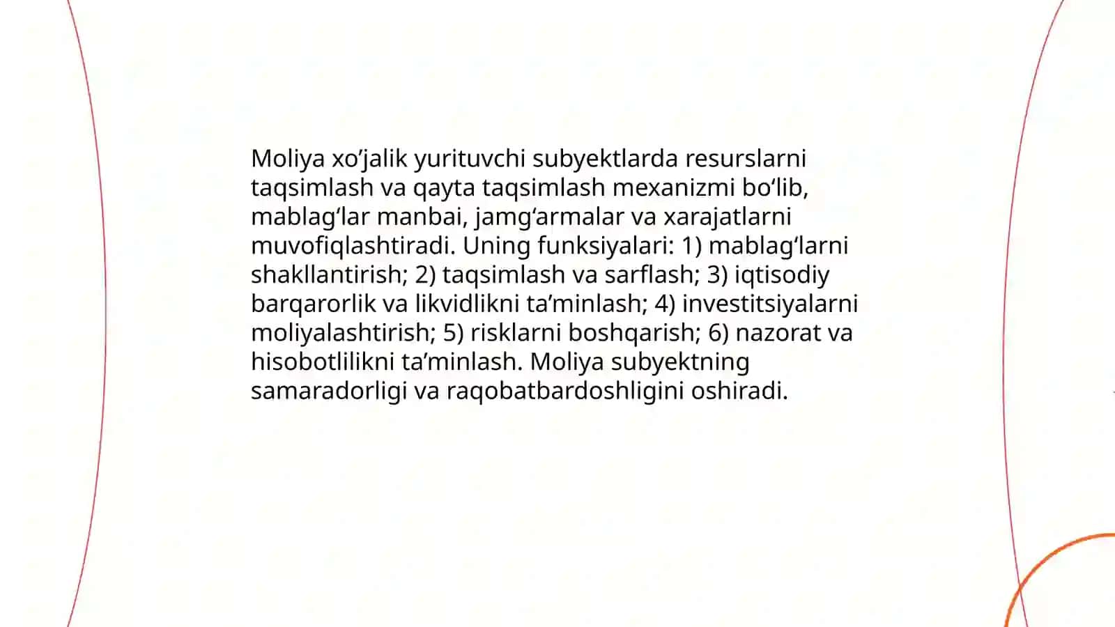 Moliya xo’jalik yurituvchi subyektlar 3