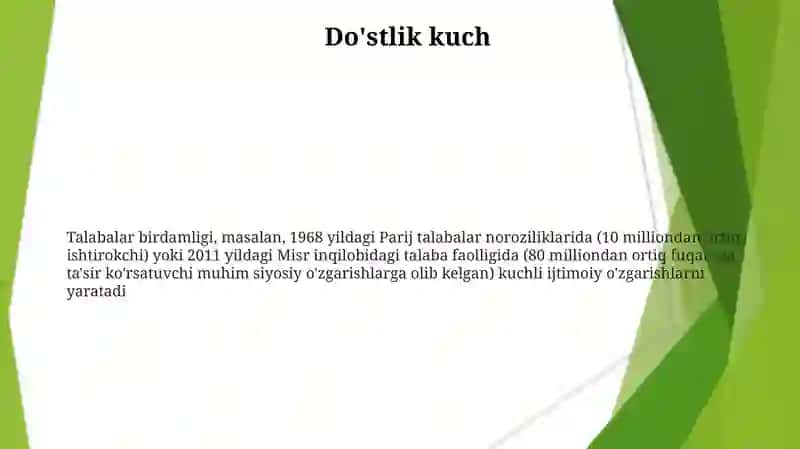 Totuvlik hamjihatlilik òzoro dòstlik 3