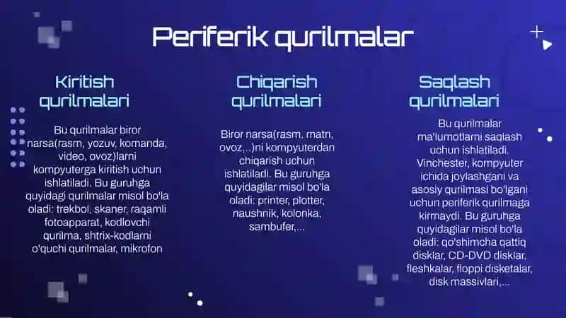 KIRITISH QURILMALARI ULARNING QO’LLANILISHI 3