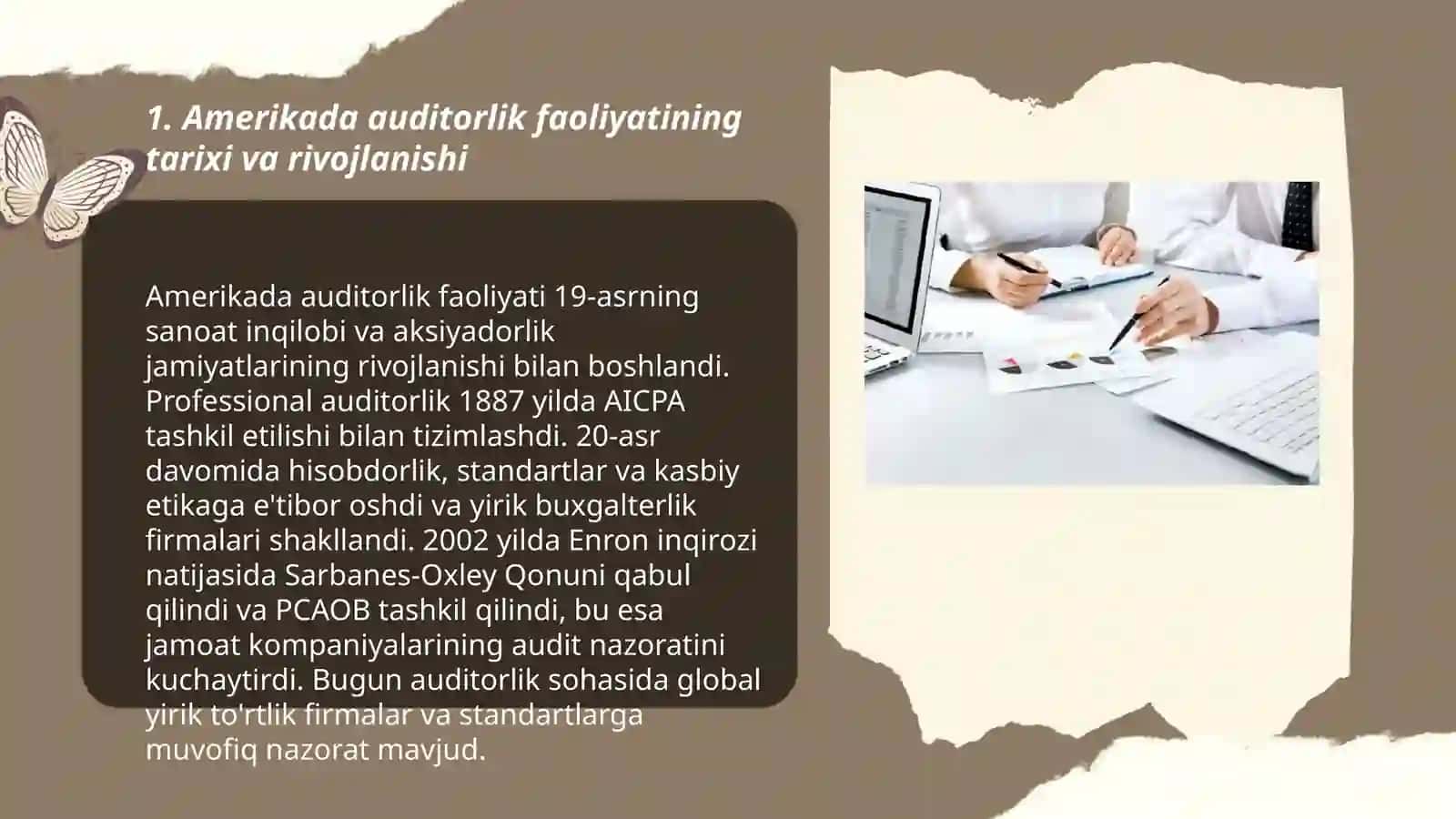 Amerikada auditorlik faoliyati 3