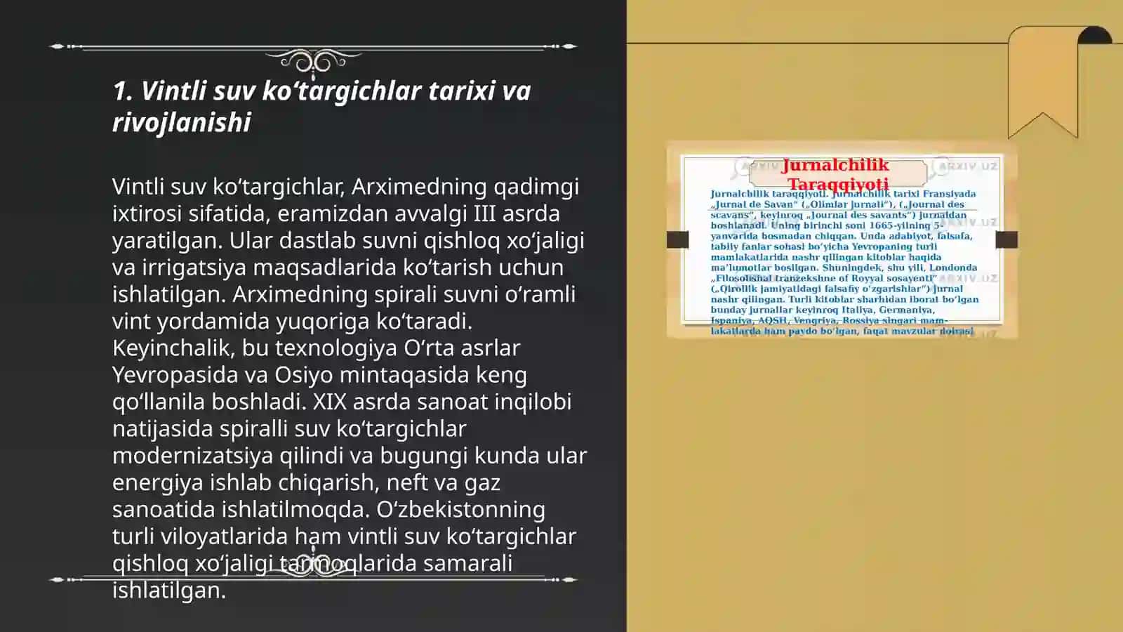 Vintli suv koʻtargichlar tarixi va rivojlanishi 3