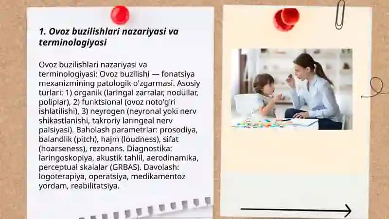 Ovoz buzilishlari va tasnifi 3