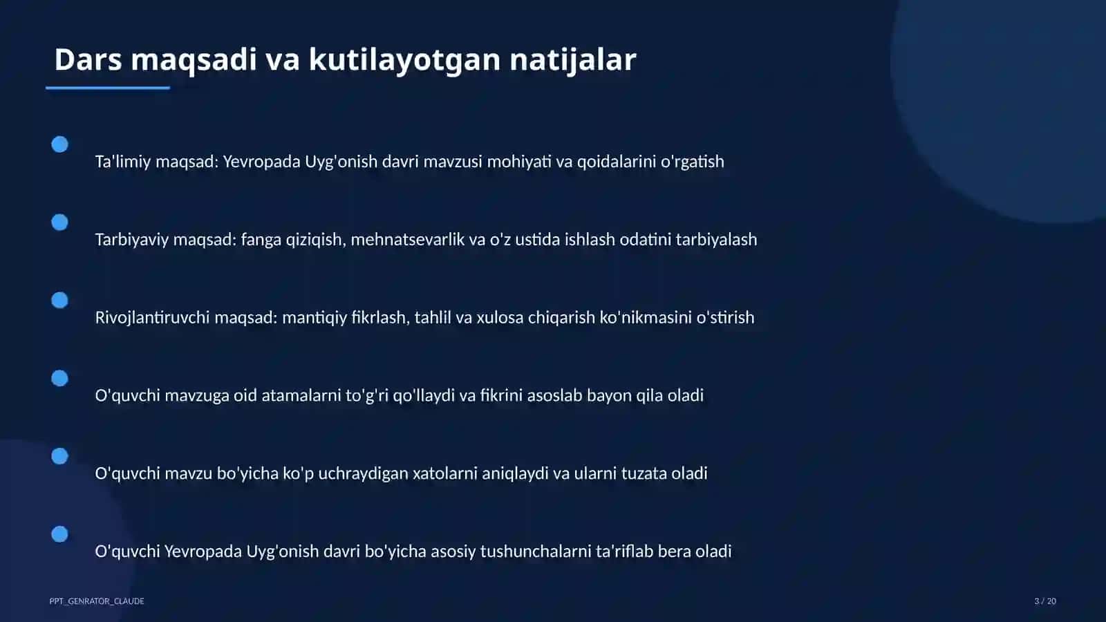 Yevropada Uyg'onish davri (8-sinf) 3