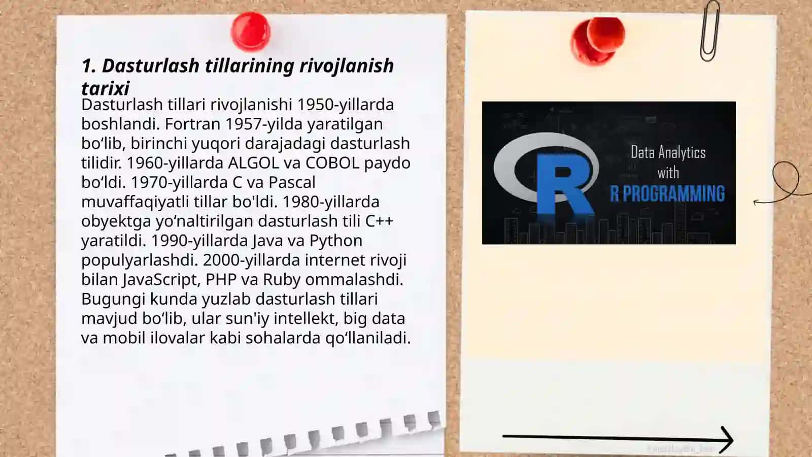 Zamonaviy dasturlash tillarning tahlili 3