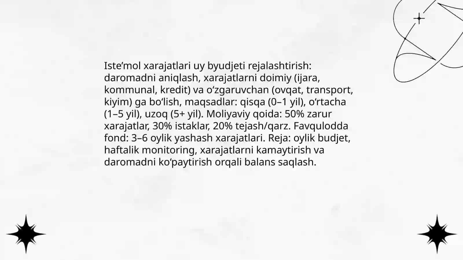 Iste’mol, jamg‘arma va investitsiyalar 3