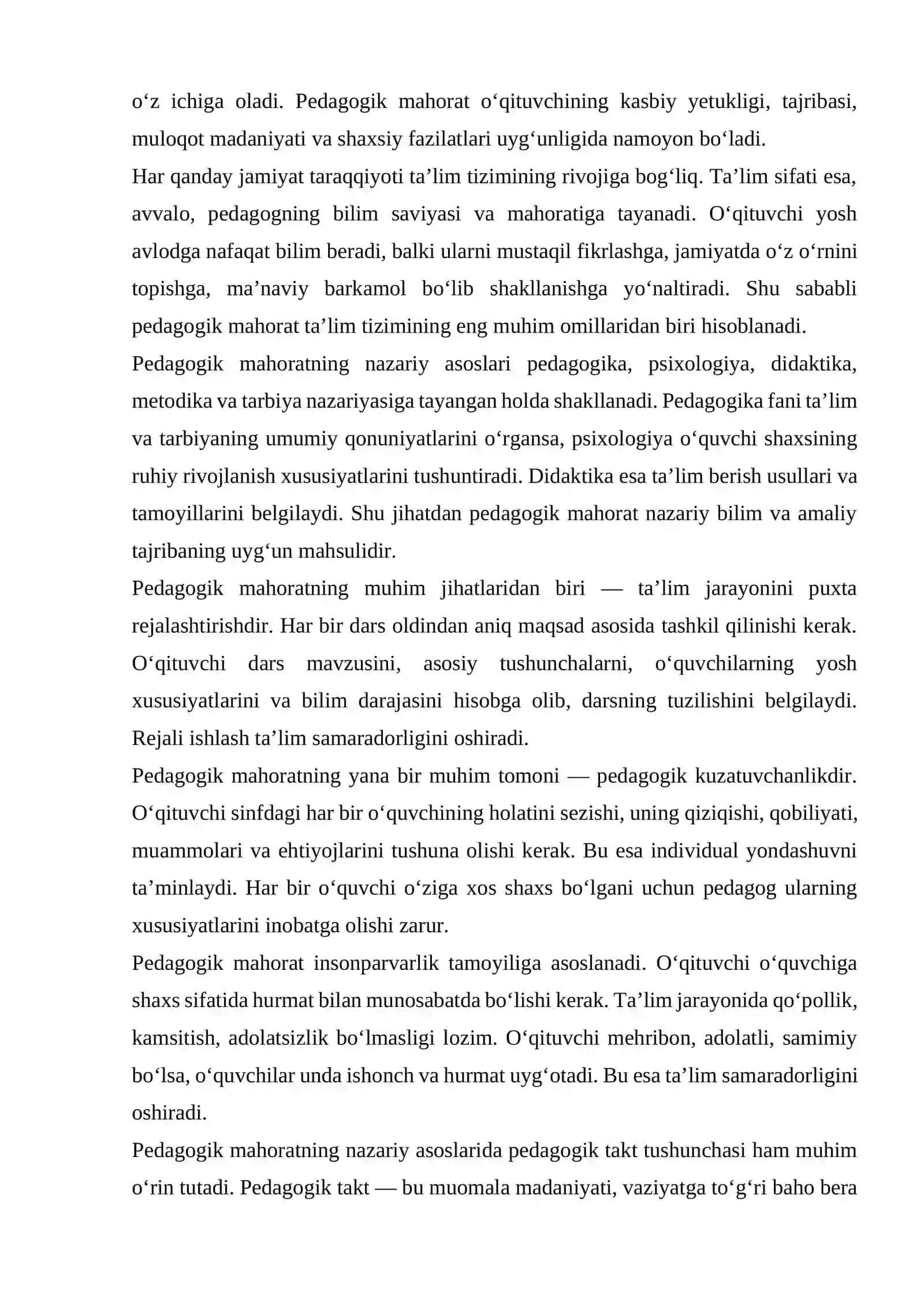 Pedagogik mahorat asoslari 3