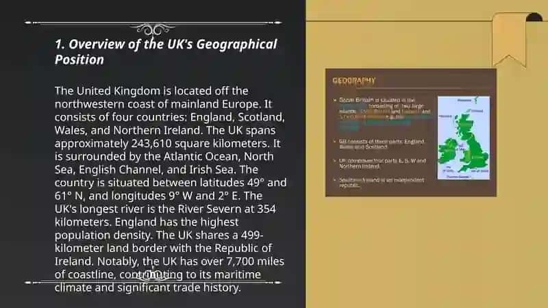 Geographical position of Great Britain.Fishing in the UK 3