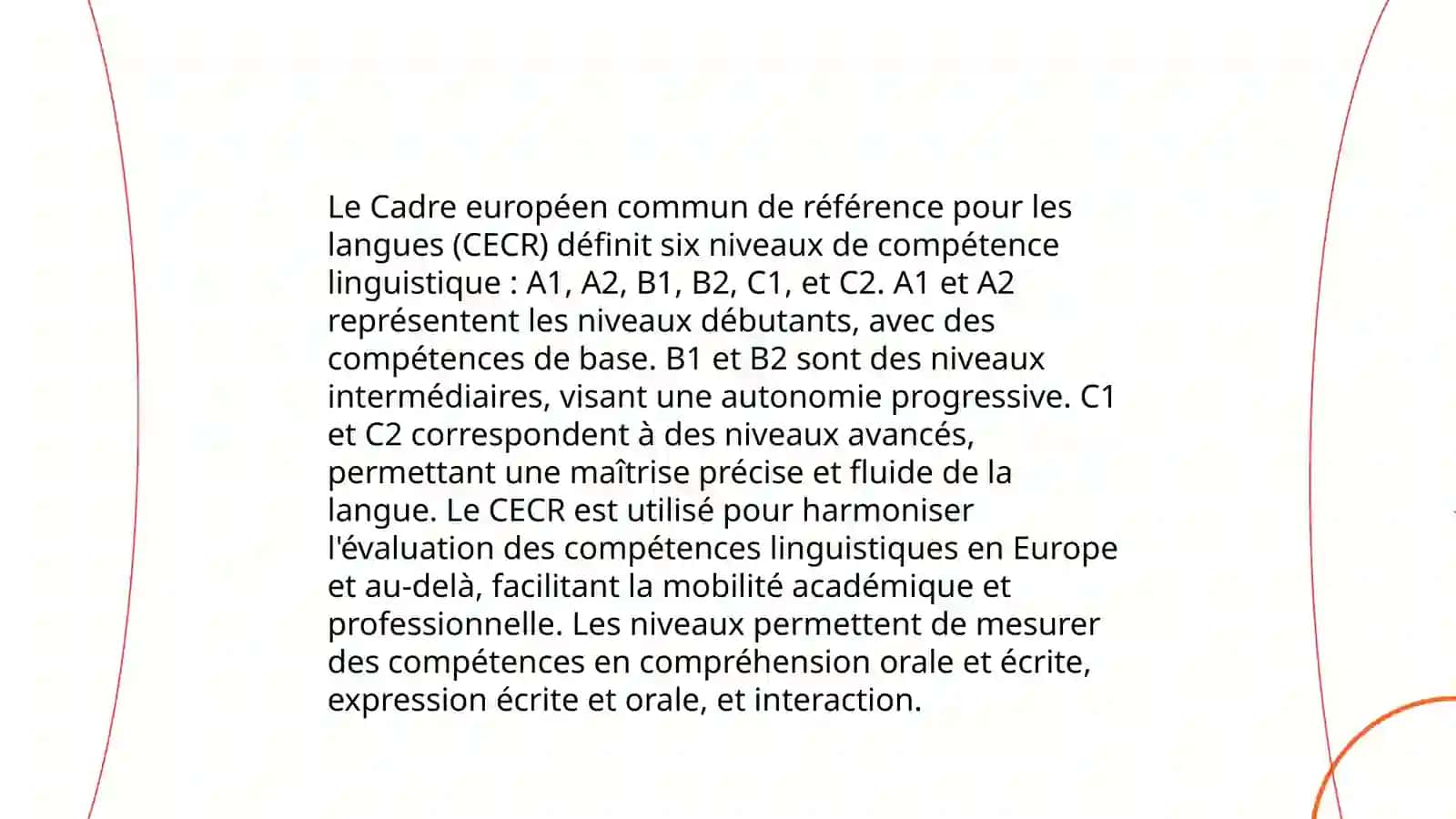 Evaluation d'apres les exigences du CECR 3