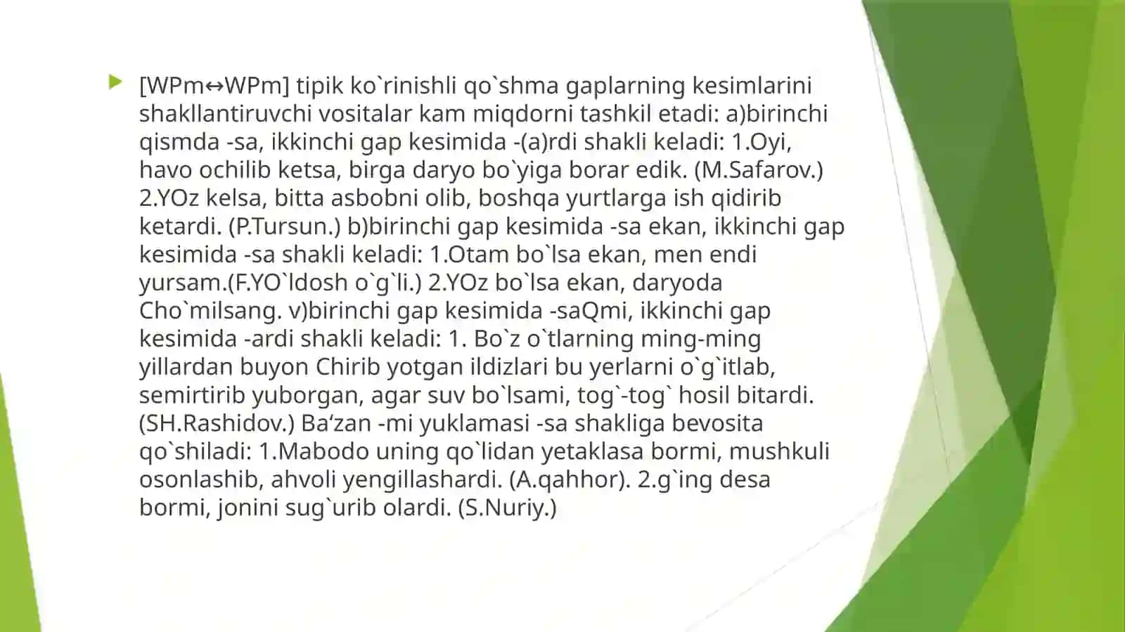 Mutanosibbog`lanishli qo`shma gaplar 3