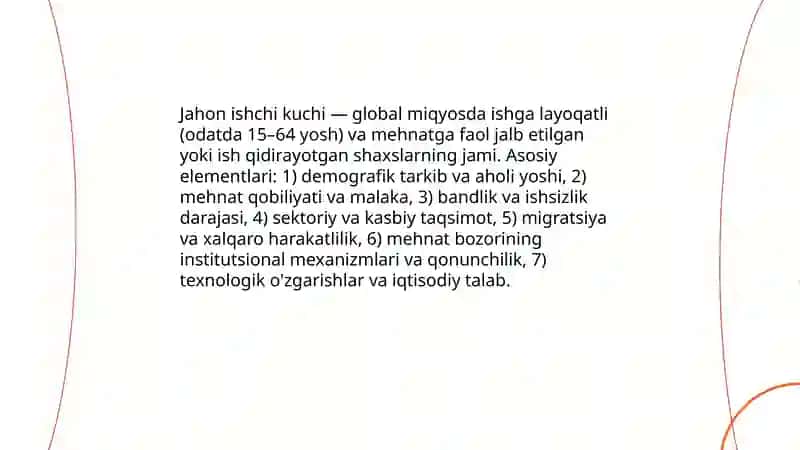 Jahon ishchi kuchi tushunchasi 3