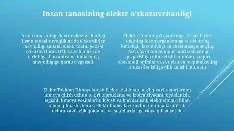 Elektor Tokining Organizmga Ta'Siri 3