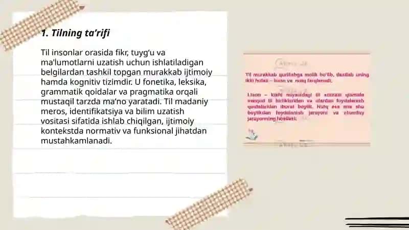 Til va nutq mavzusida prezentatsiya 3