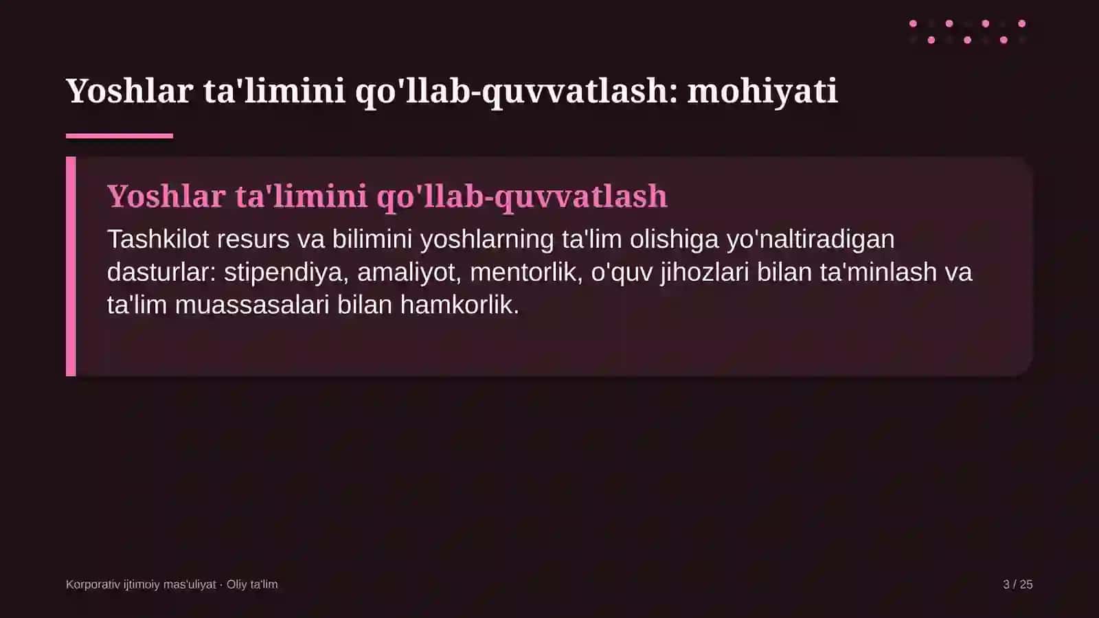 sud ekspertizasi muassasalarida yoshlar ta'limini qo'llab quvvatlash dasturlari 1018 3