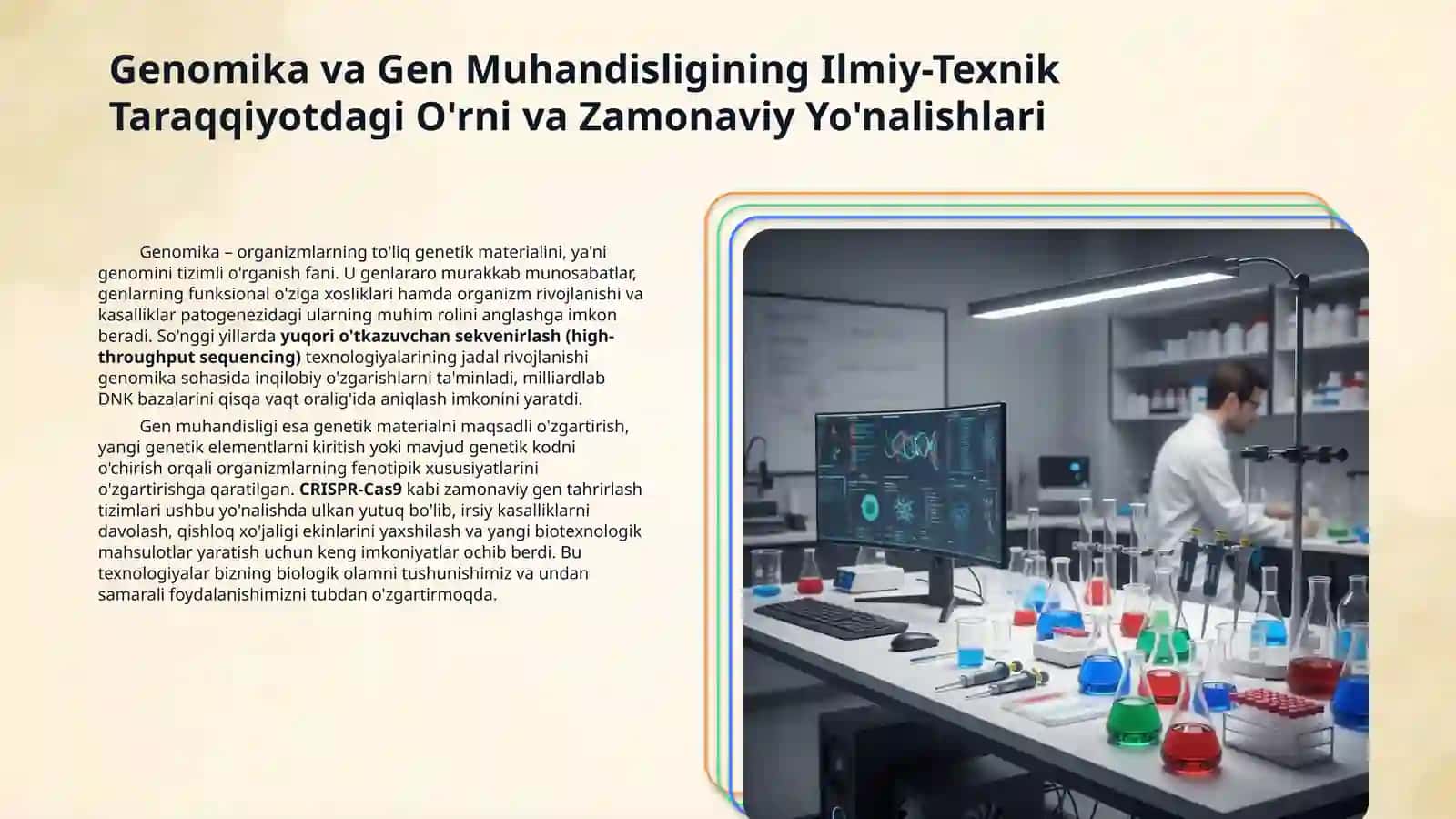 Zamonaviy genomika va gen muhandisligi yutuqlari 3