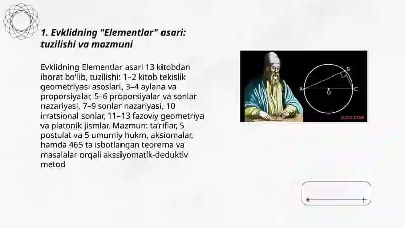 Evklidning "Elementlar" asari: tuzilishi va mazmuni 3