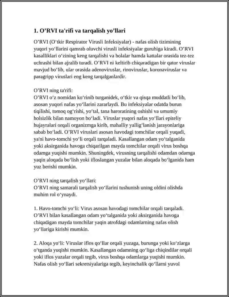 O’RVI KASALLIKLARINI OLDINI OLISH VA FARMATSEVTIK YORDAM 3