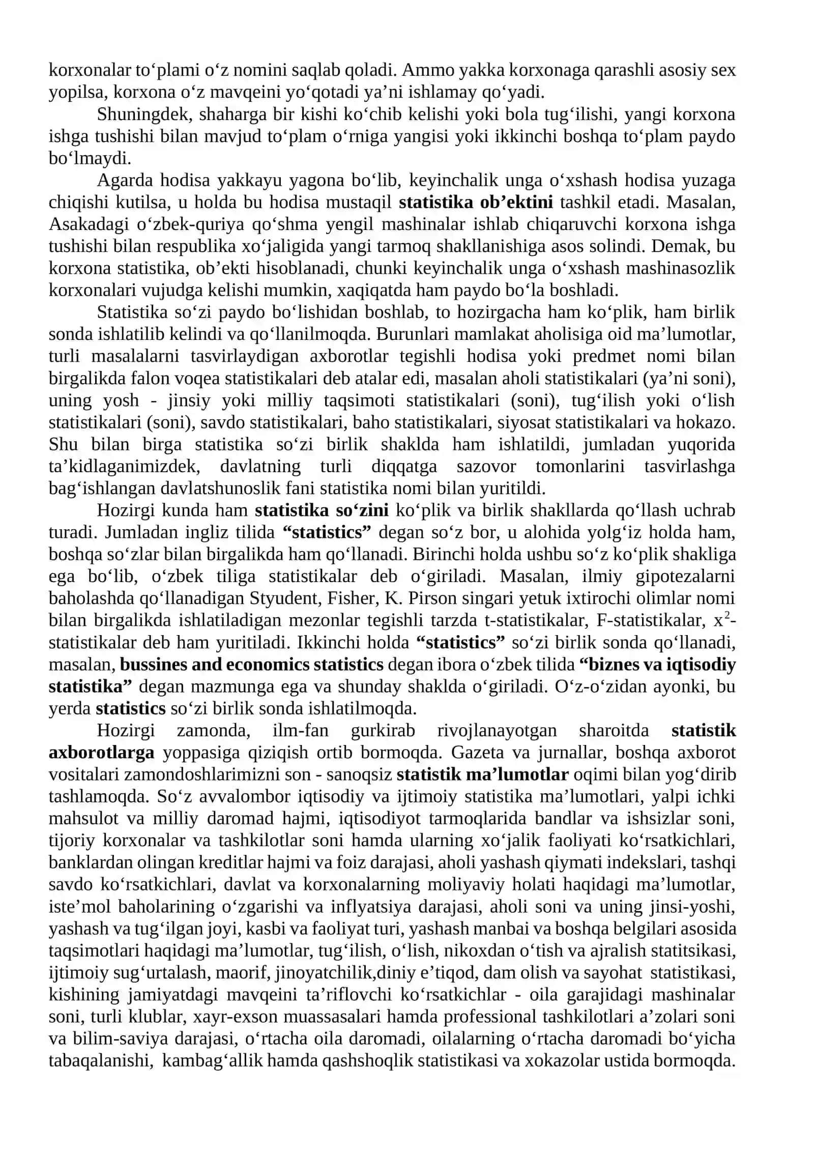 STATISTIKA FANINING PREDMETI VA USLUBI 3