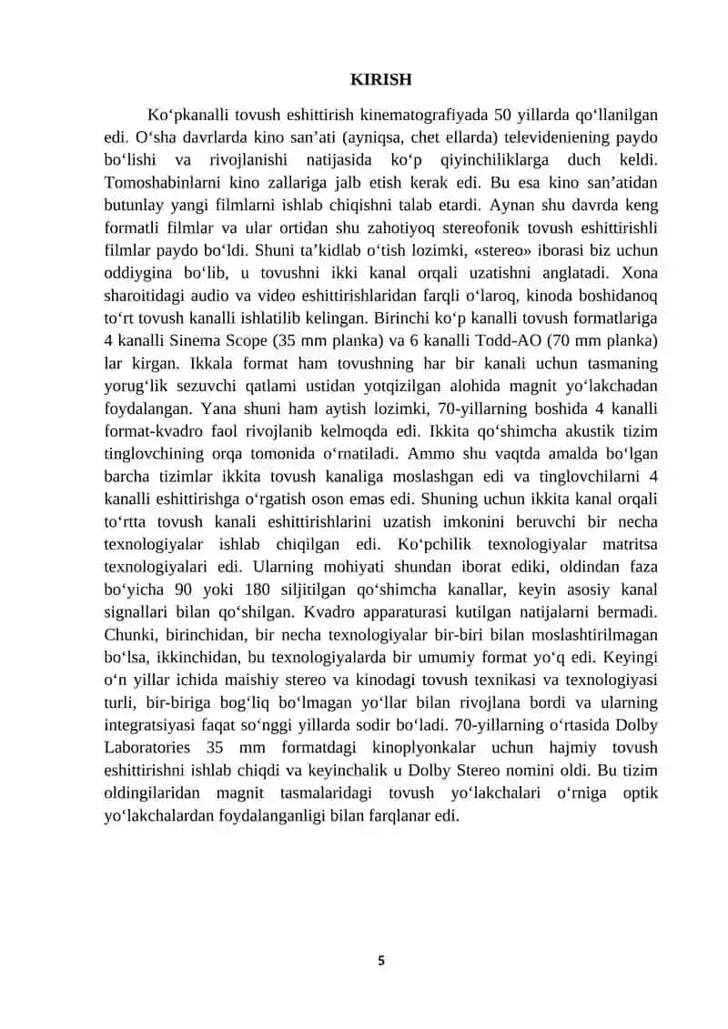 Ko`p kanalli ovozuzatishlar 3