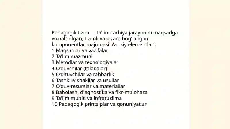 Pedagogik tizimlarni loyihalashtirish 3