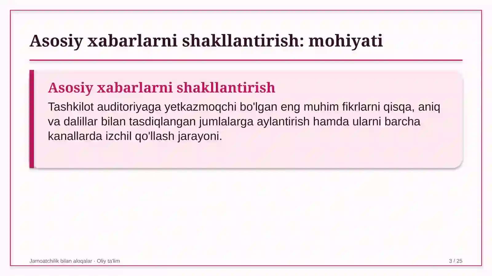 Yangiliklar saytlarida asosiy xabarlarni shakllantirish 3