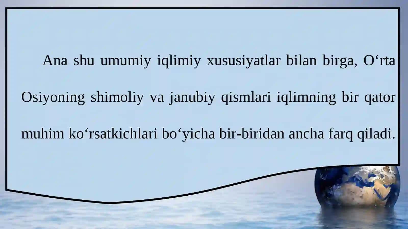 O‘rta Osiyodagi iqlimiy tafovutlar 3