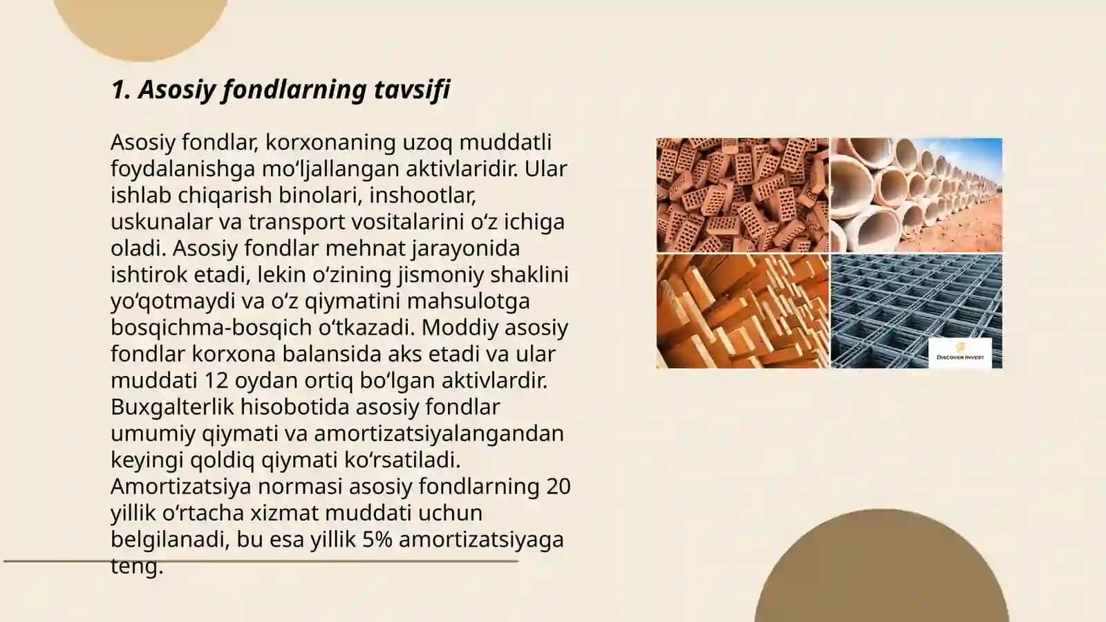Asosiy fondlar tavsifi 3
