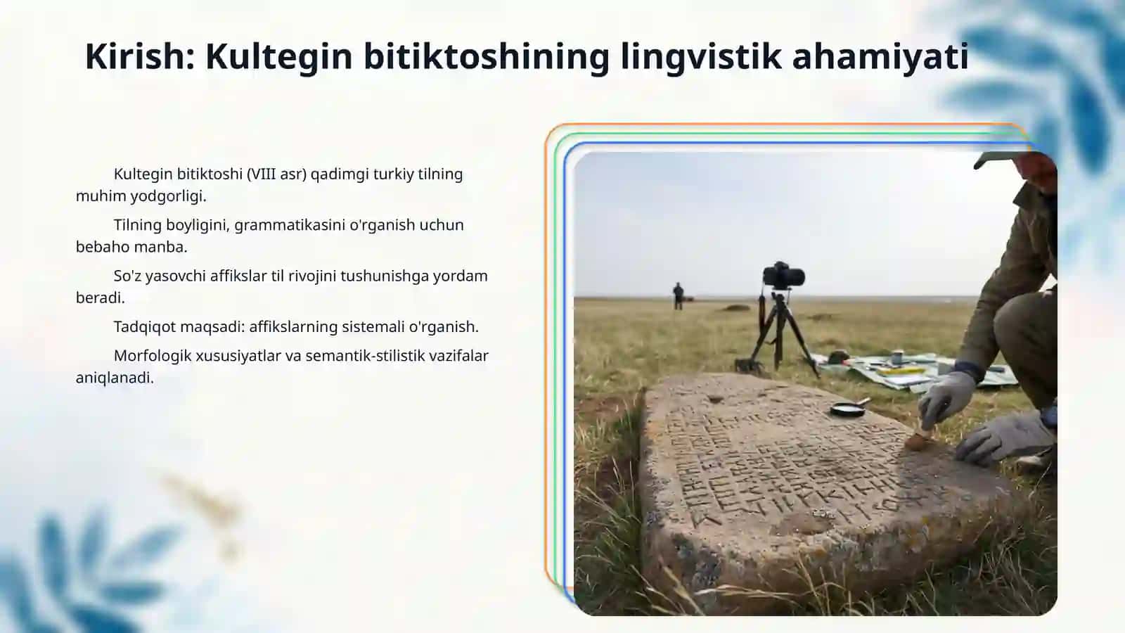 Kultegin bitiktoshi matnidagi so'z yasovchi affikslar 3