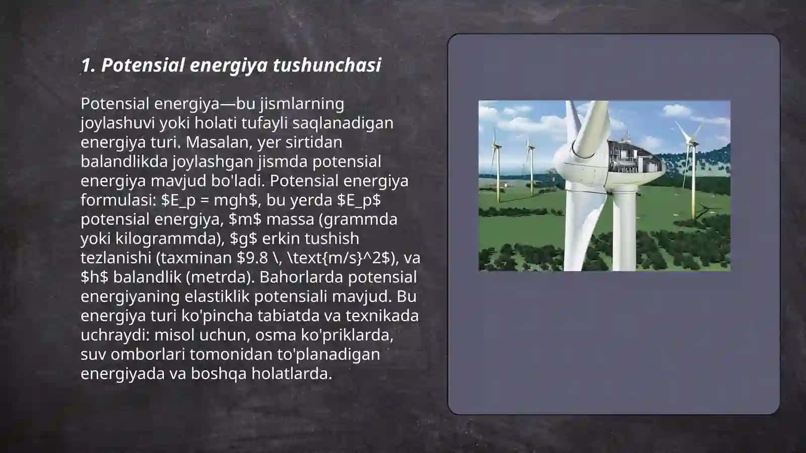 Potensial energiya 3