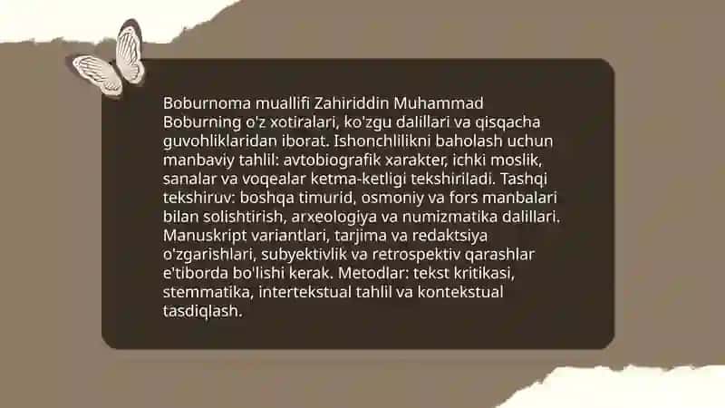 Boburnima-tarixiy,adabiy va manbashunoslik manbai 3