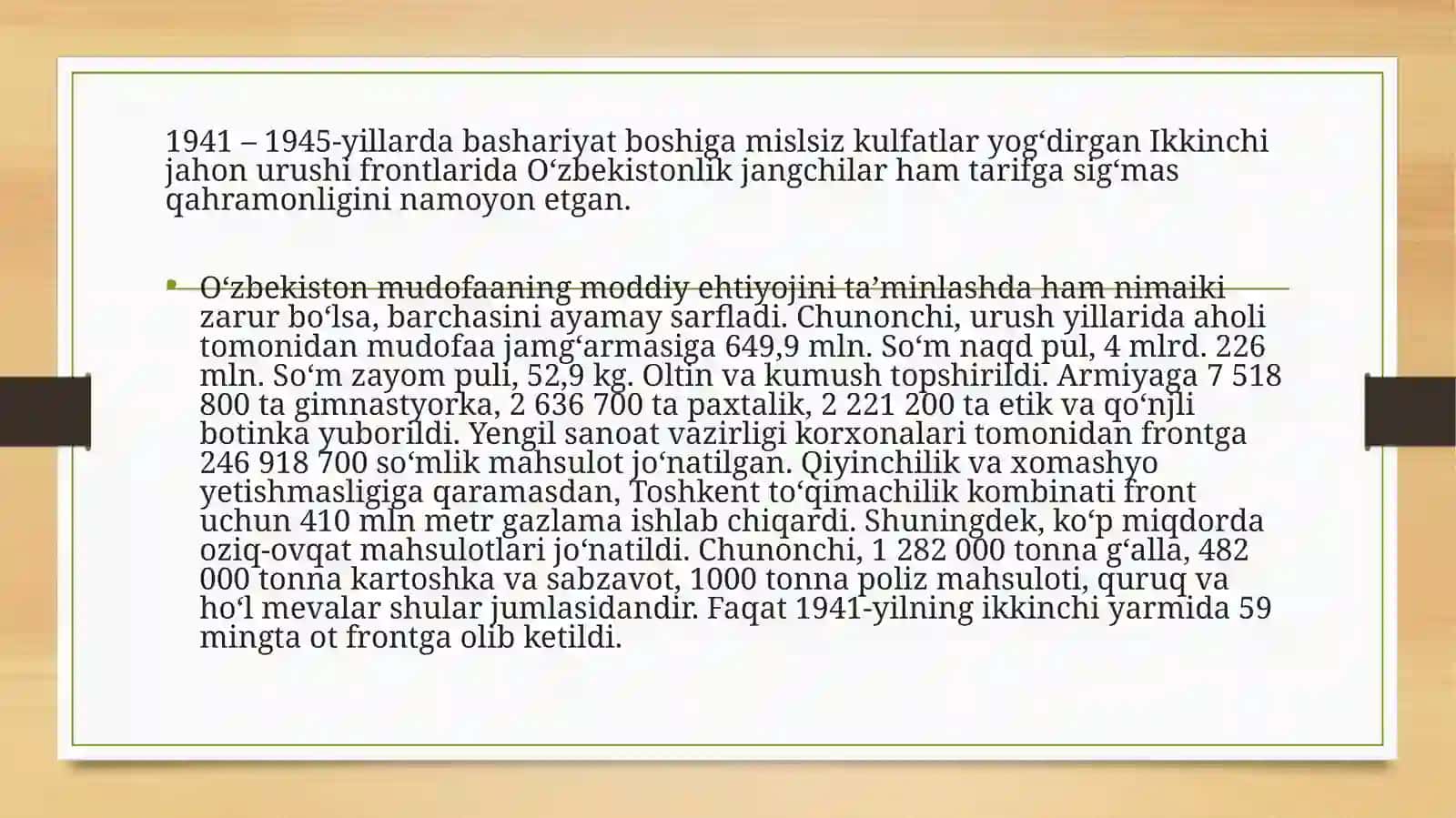 Oʻzbekistonlik jangchilarning frontdagi jasoratlari 3