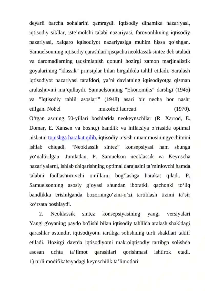 IQTISODIY TA'LIMOTLARI EVOLUTSIYASI 3
