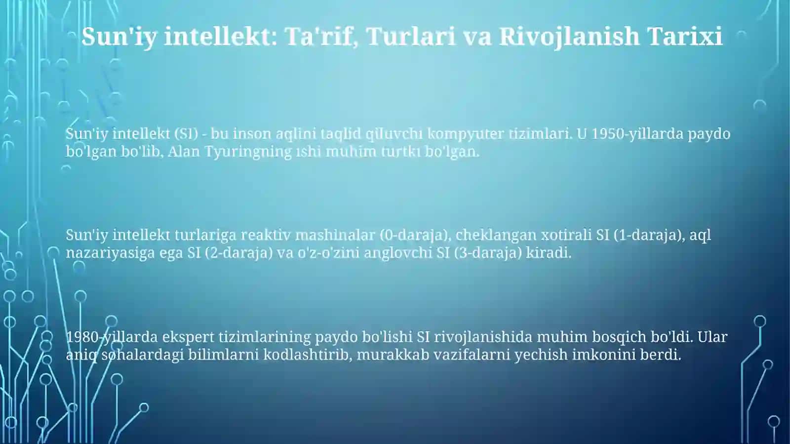 Zamonaviy dunyoda sun'iy intellektning o'rni 3