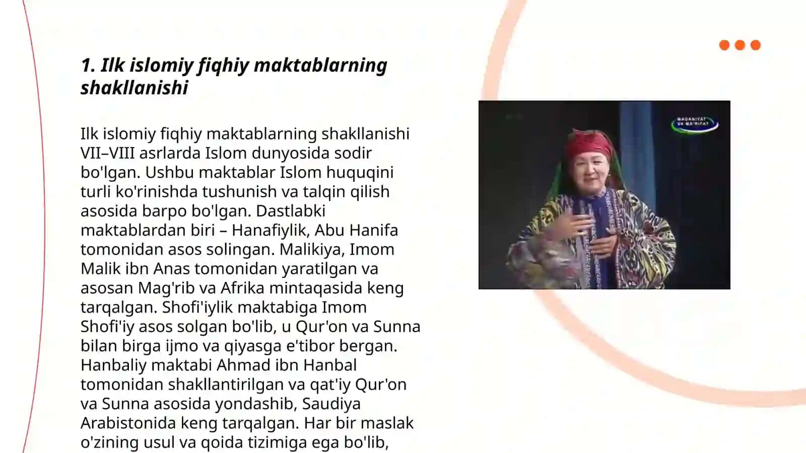 ILK ISLOMIY FIQHIY MAKTABLARINING SHAKLLANISH TARIXI VA ULARNING TASNIFI 3