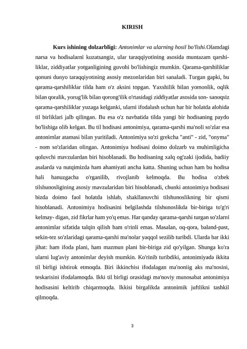 O‘zbek tilshunosligida antonimiya hodisasi talqini 3