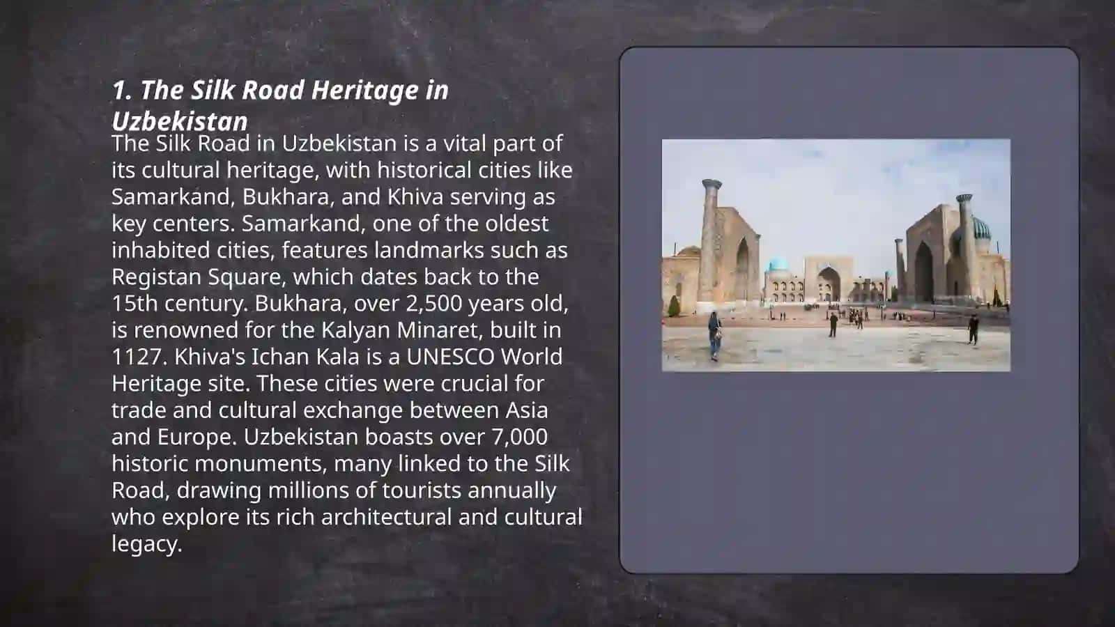 Silk Road Heritage in Uzbekistan 3