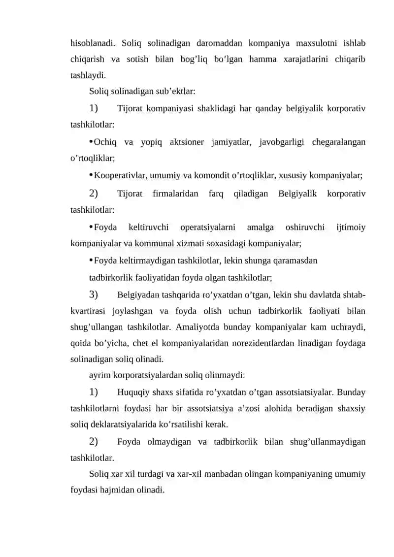 Bеlgiyaning soliq tizimi 3