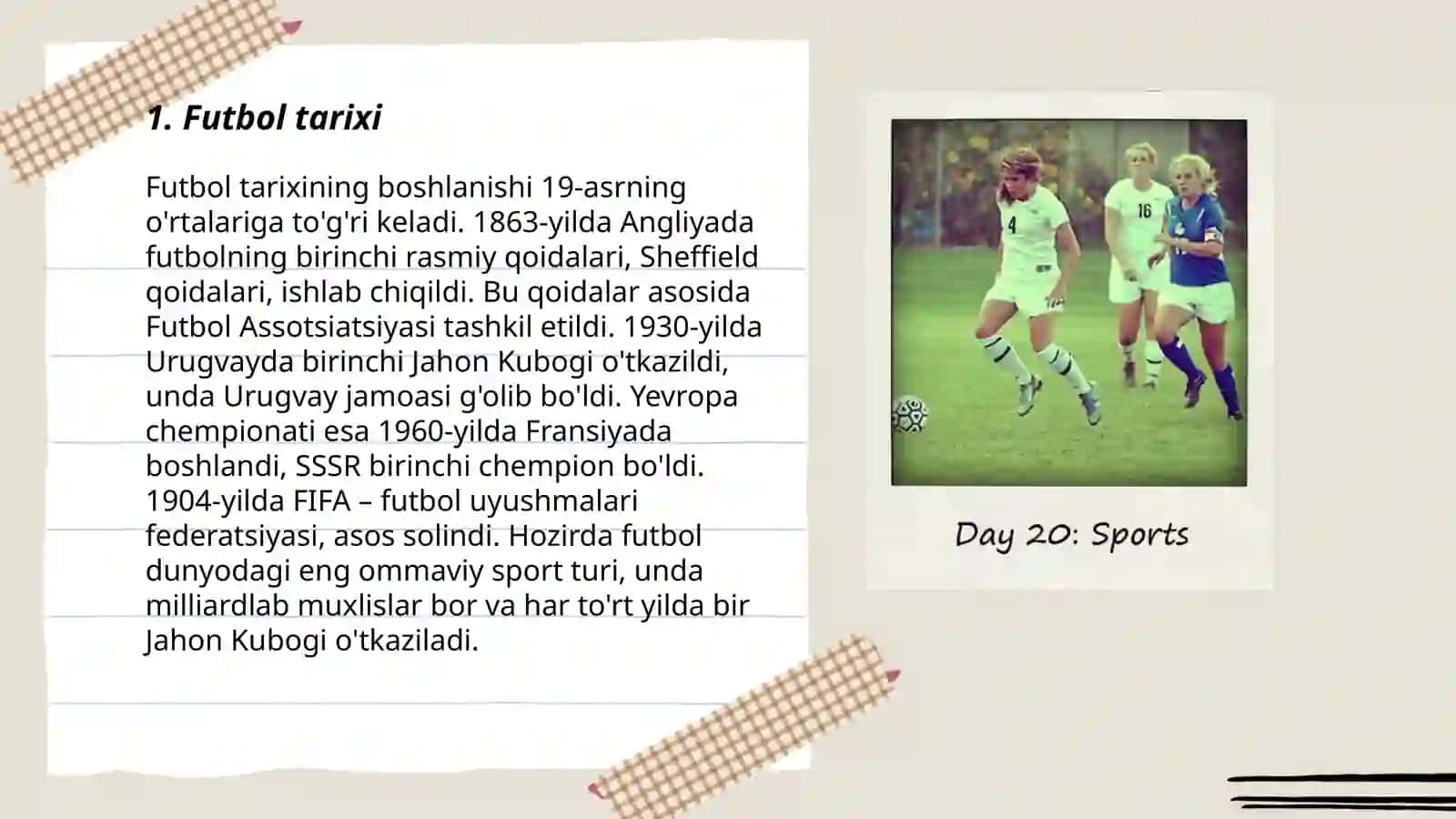 Futbol Sport Turi Haqida Ma'lumot 3