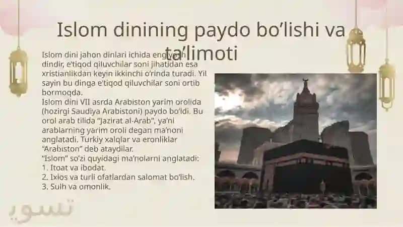 Islom dinidagi mazhablar va yo’nalishlar 3
