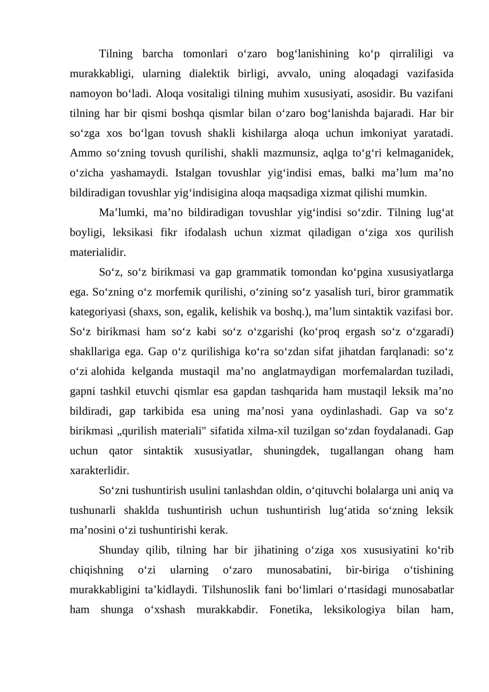 Boshlang’ich sinflarda ona tilini o’qitish metodikasi 3