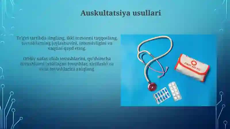 Oʻpka auskultatsiyasi 3