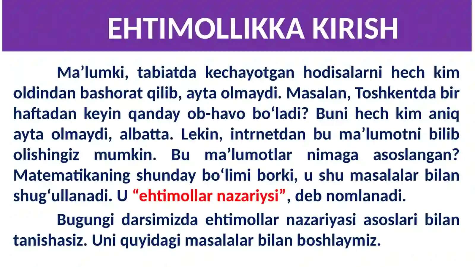 Ehtimollarnazariyasi 3